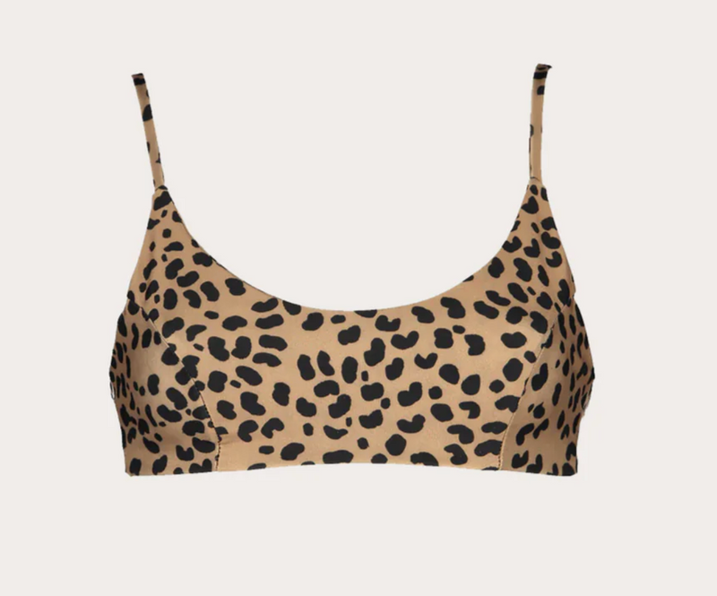 Zoe Bikini Top - Brown Leopard - house of lolo
