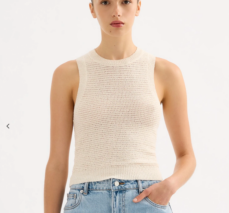 Ember Knit Tank - Cream