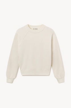 Raglan Shrunken Sweatshirt - Cream