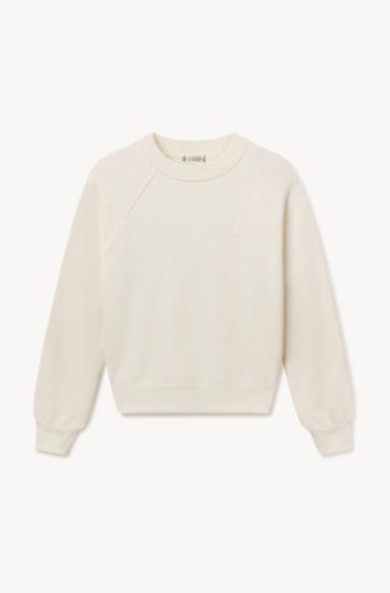Raglan Shrunken Sweatshirt - Cream