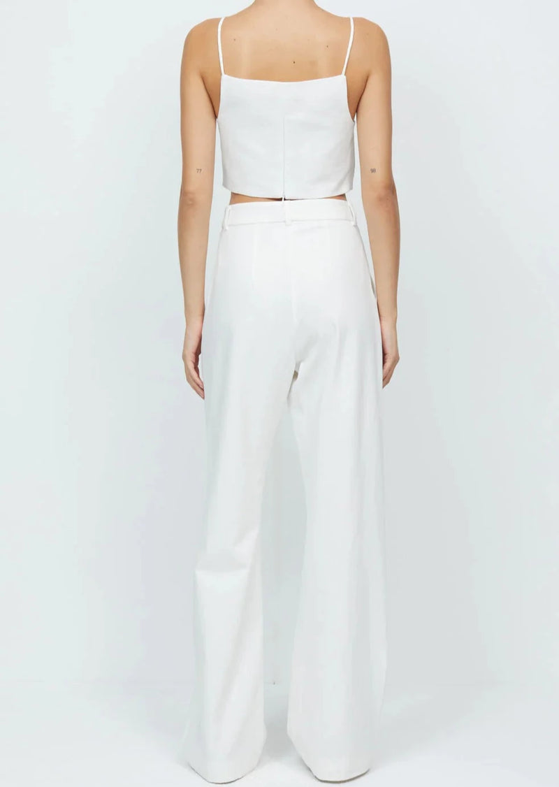 Kate Cropped Top - Ivory - house of lolo