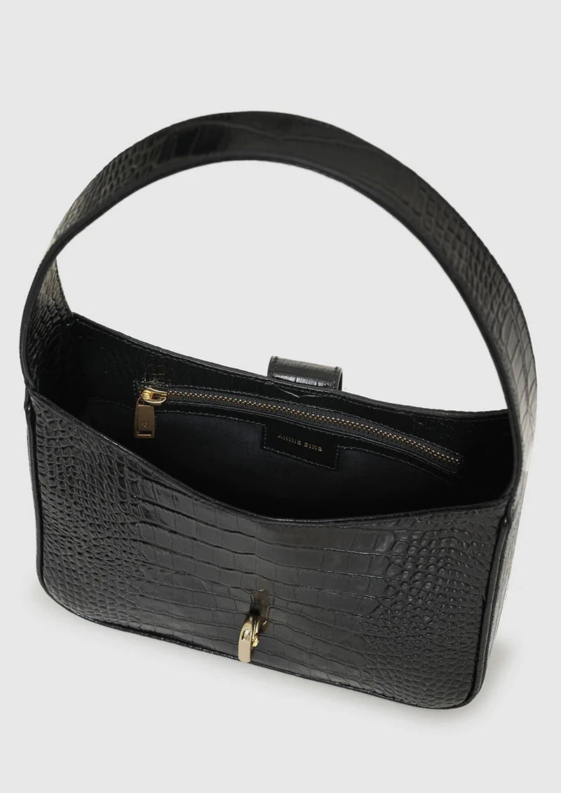 Cleo Bag - Black Embossed - house of lolo