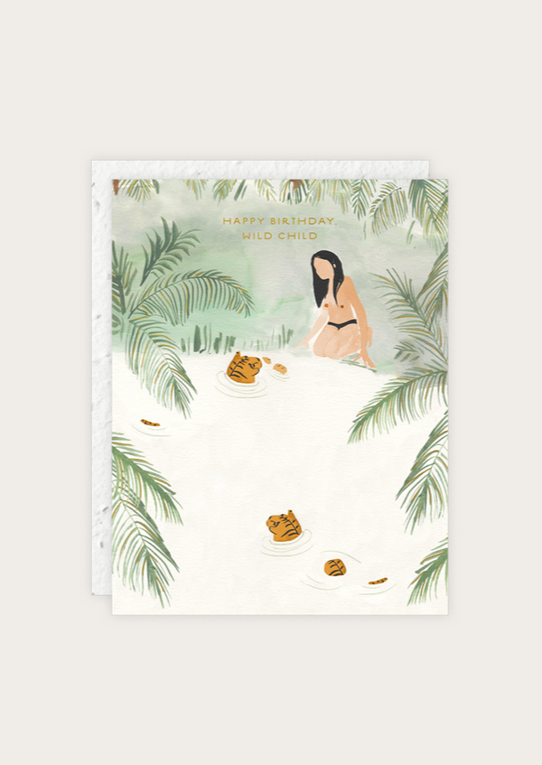 Swimming with Tigers Card - house of lolo