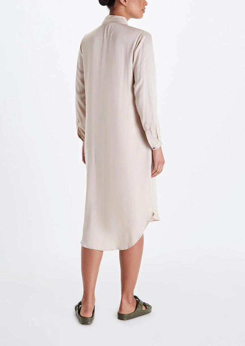 Essential Shirt Dress - Champagne - house of lolo