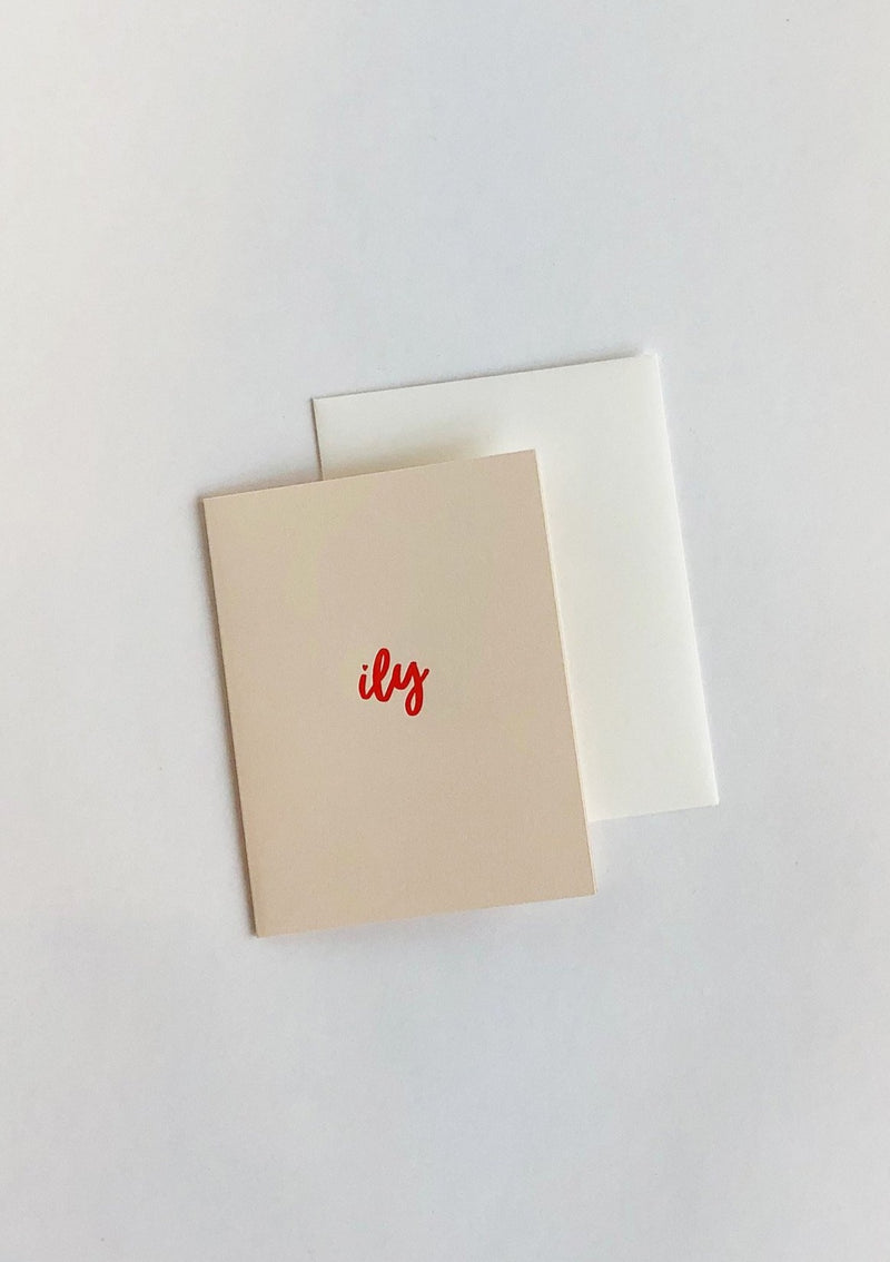 I Love You - Letterpress Card - house of lolo