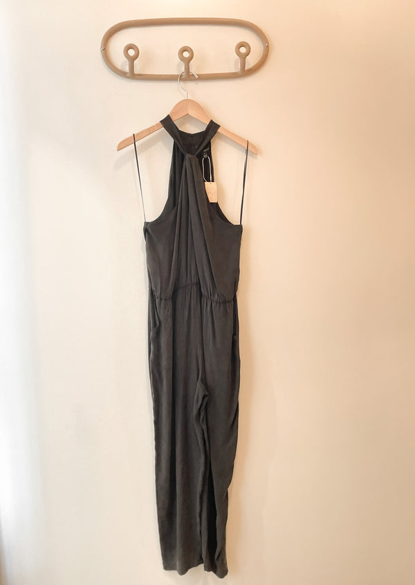 Pheobe Halter Drape Jumpsuit - L - house of lolo