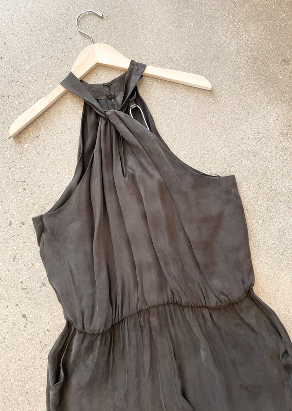 Pheobe Halter Drape Jumpsuit - L - house of lolo