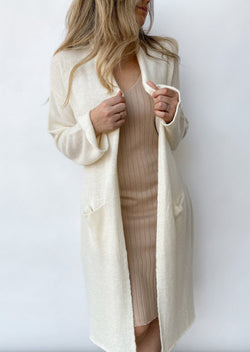 Evan Linen Duster - Ivory - house of lolo