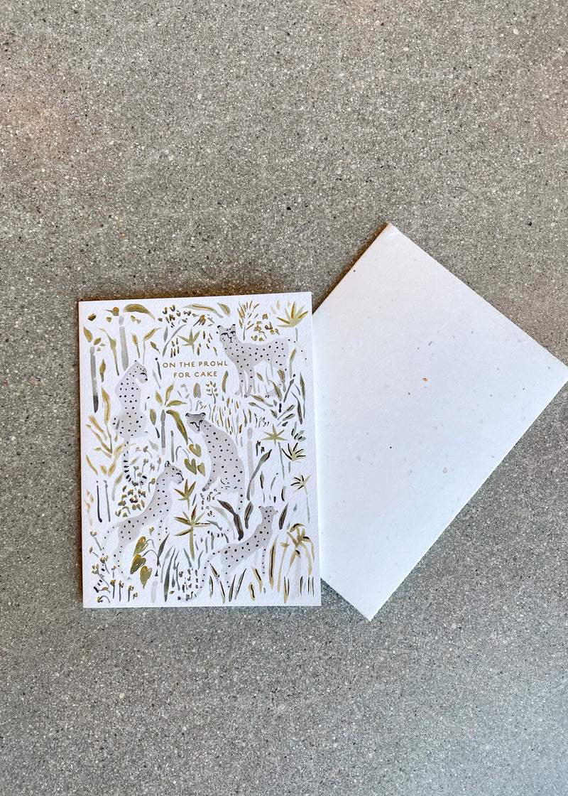 Grey Cheetahs Card - house of lolo
