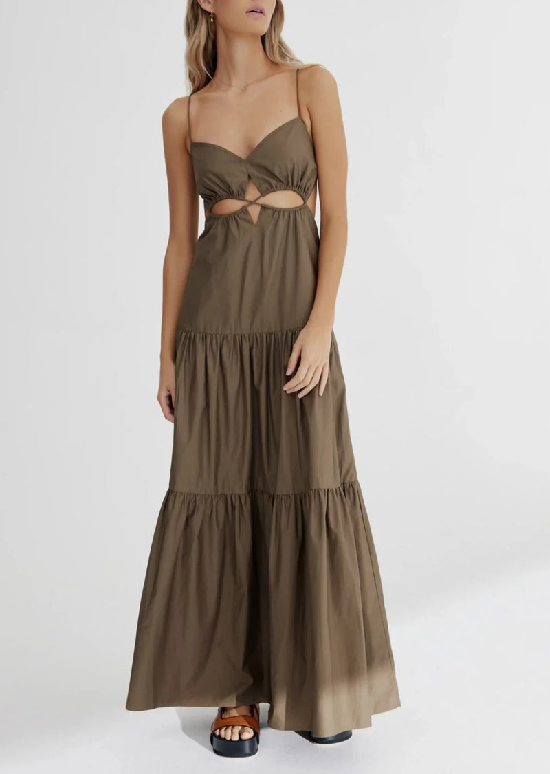 Addison Maxi Dress - Khaki Addison Maxi Dress - Khaki