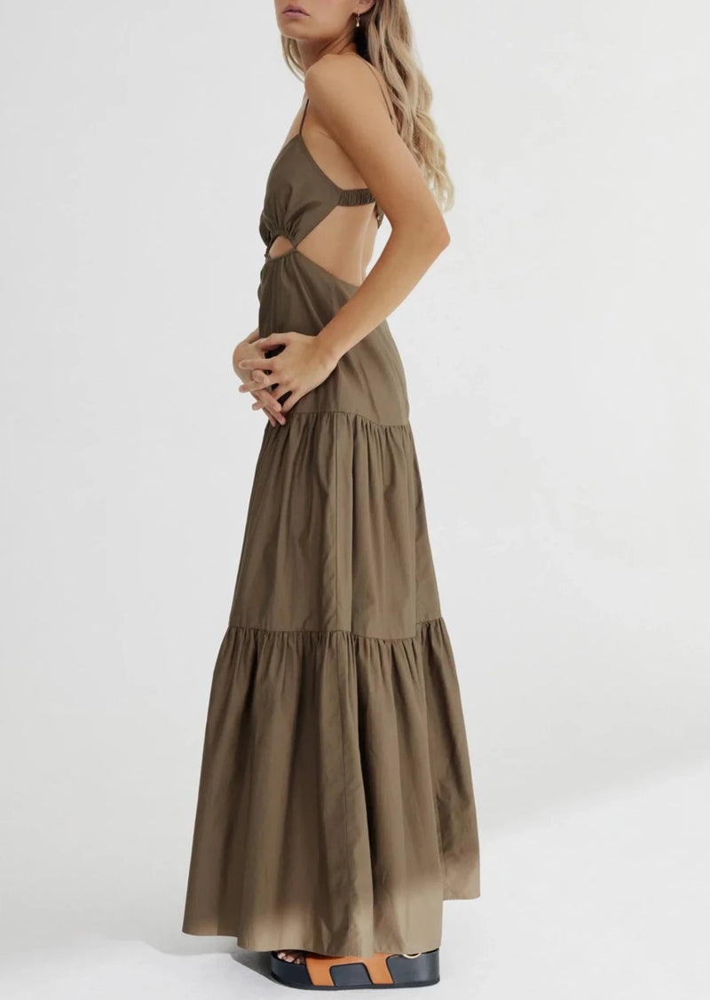 Addison Maxi Dress - Khaki Addison Maxi Dress - Khaki