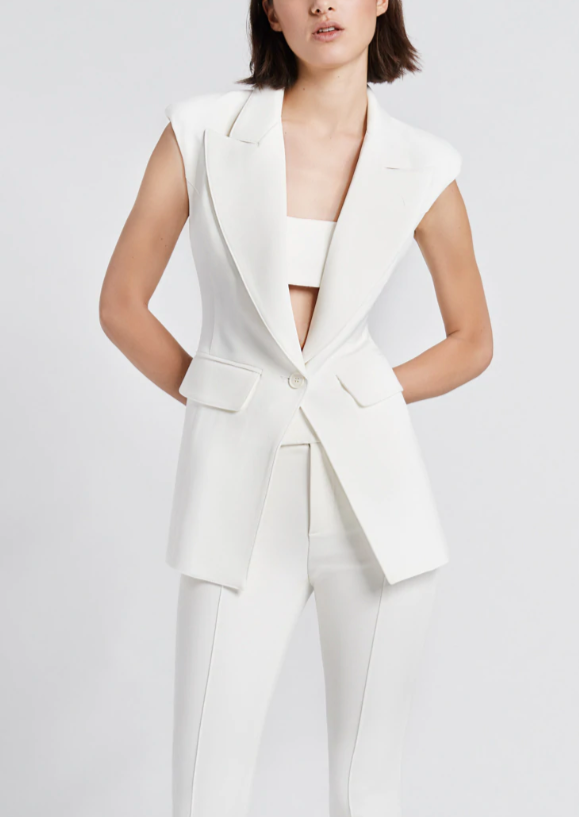 Tab Vest - White - house of lolo