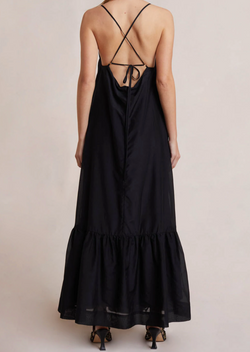Millie Maxi Tent Dress - Black - house of lolo