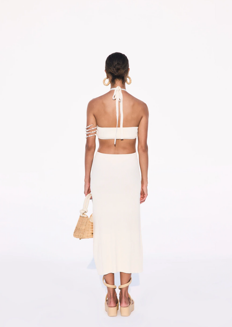 Cameron Knit Dress - Off White - house of lolo