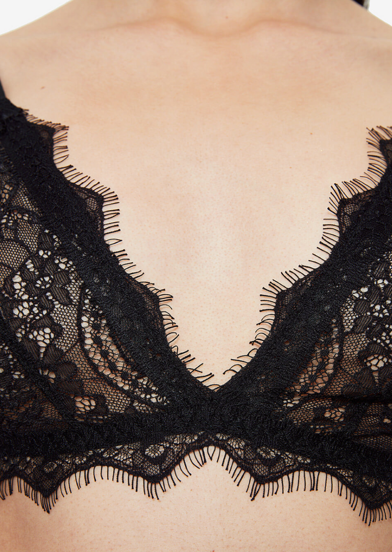 Lace Bra with Trim - house of lolo