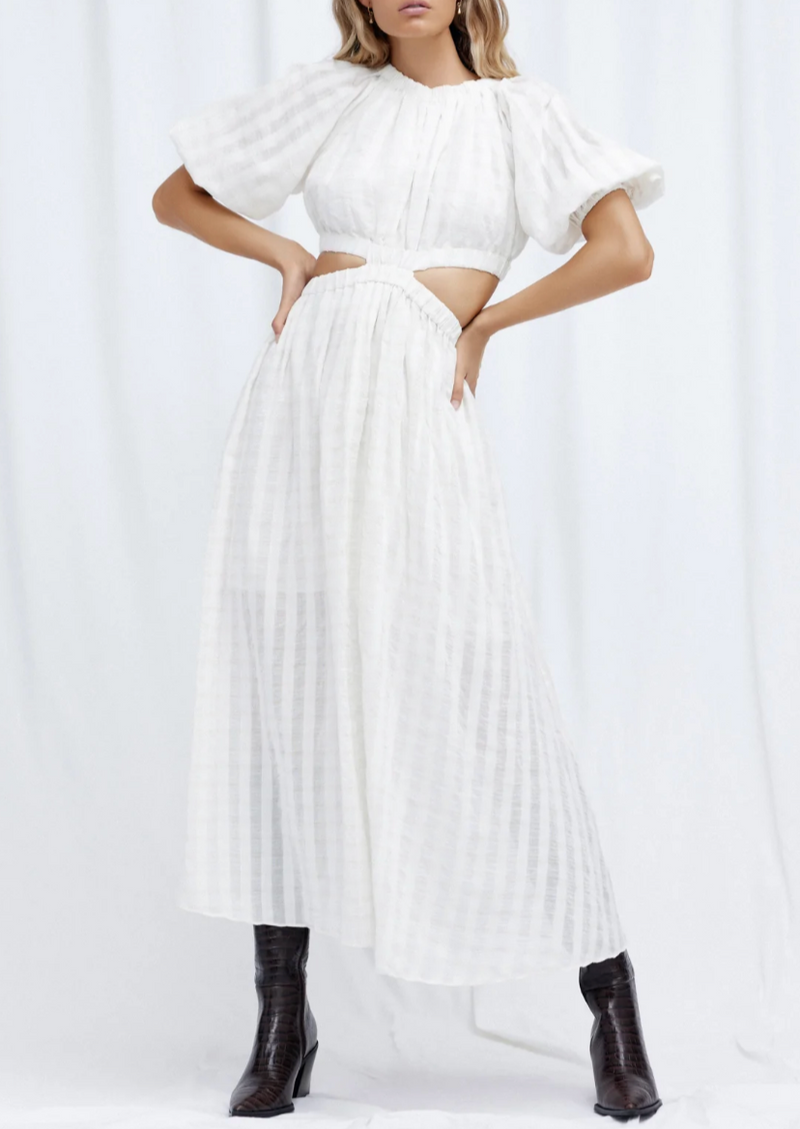 emily midi dress Emily Midi Dress- White Large