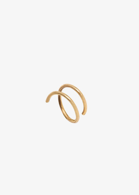 Delicate Spiral Hoop Earring Gold - house of lolo