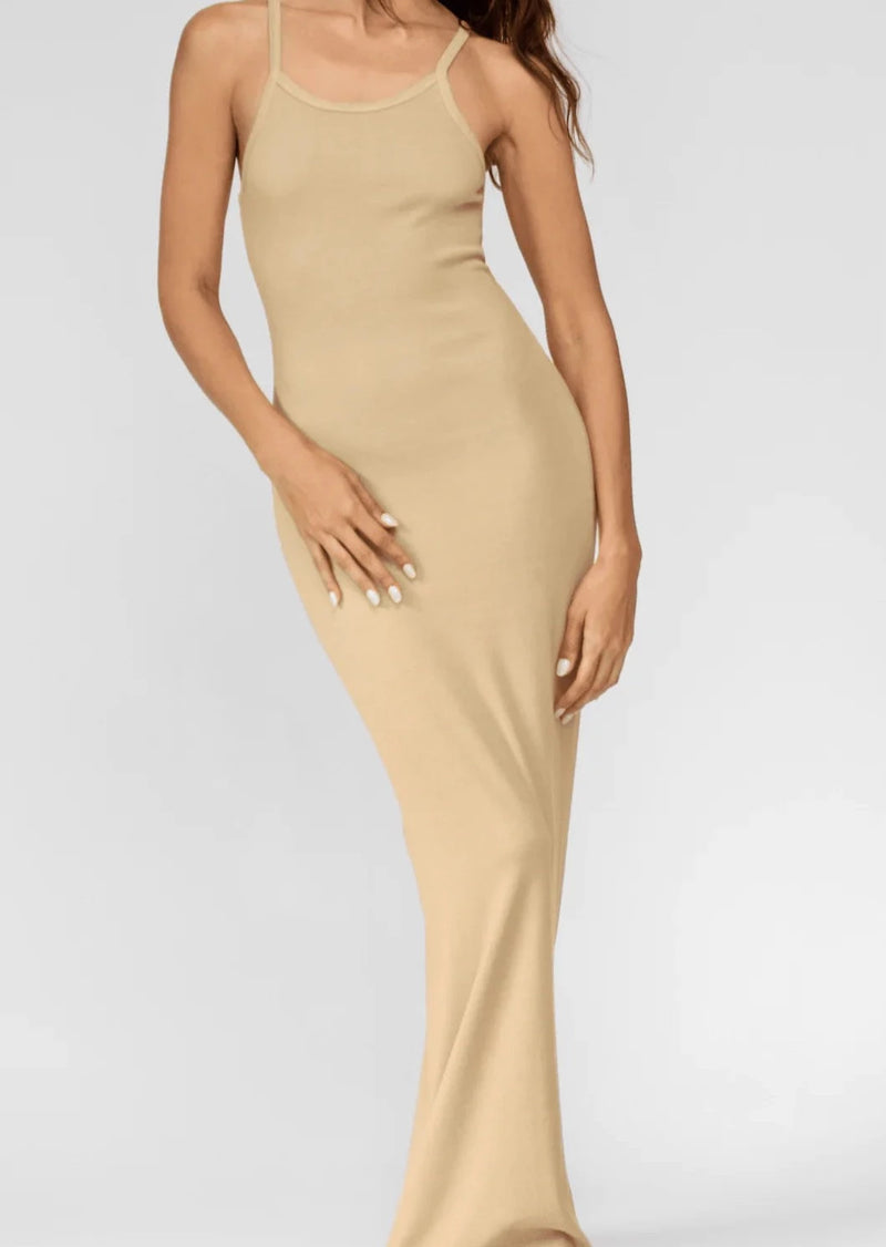 Tank Dress Maxi - Sand - house of lolo Tank Dress Maxi - Sand - house of lolo